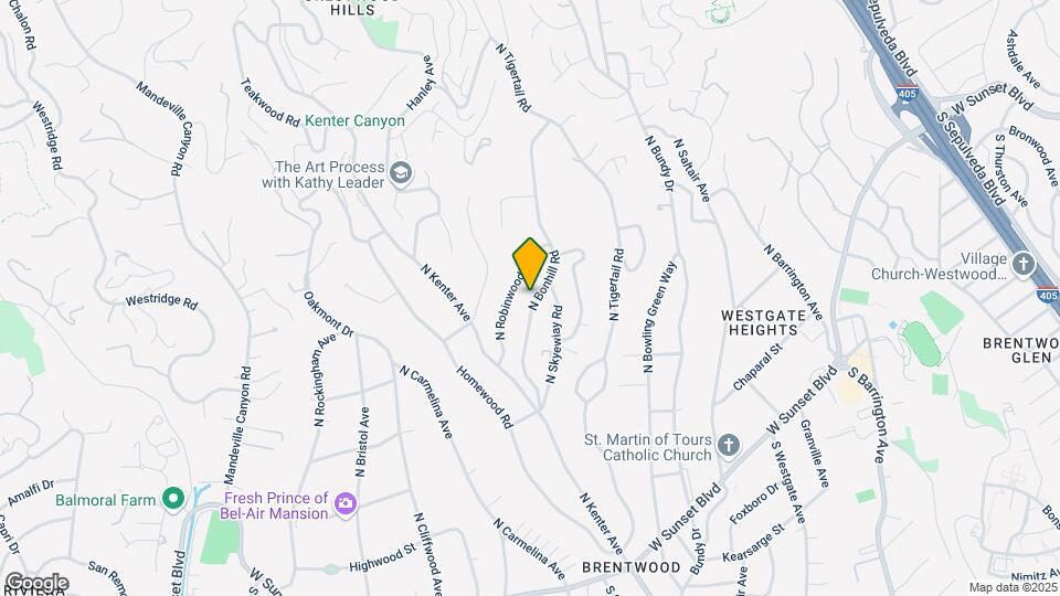 449 N Bonhill Rd Map and Location Details