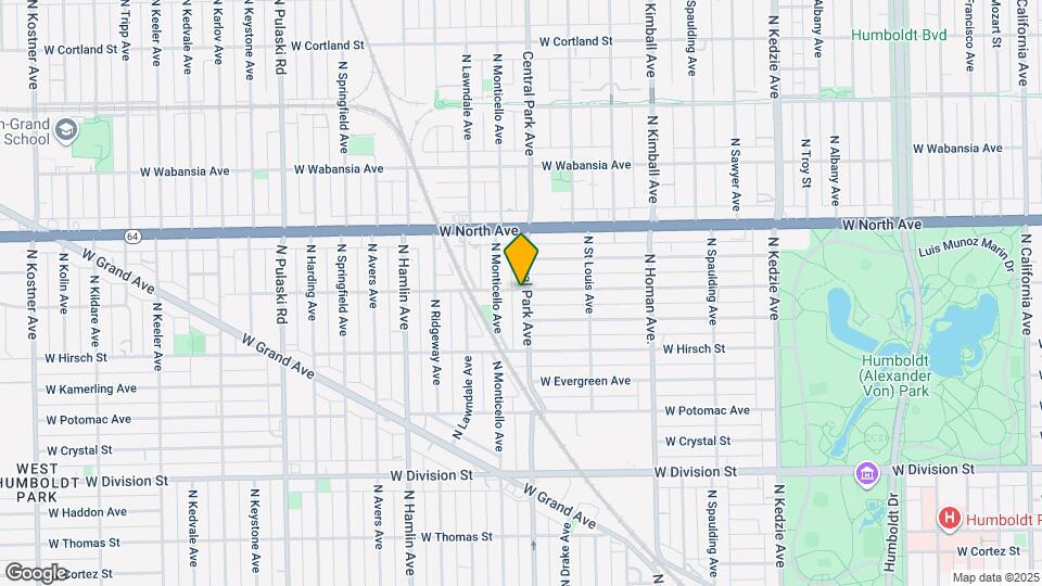 3607 W Le Moyne St Map and Location Details