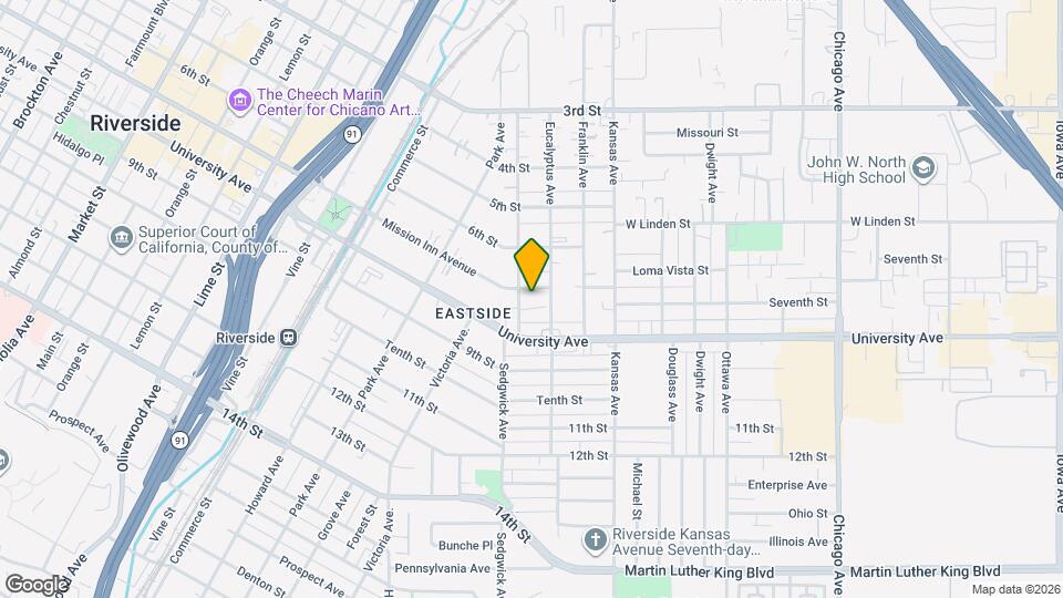 2352 Mission Inn Avenue Map and Location Details