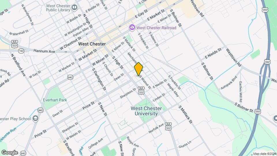 430 S Walnut St Map and Location Details