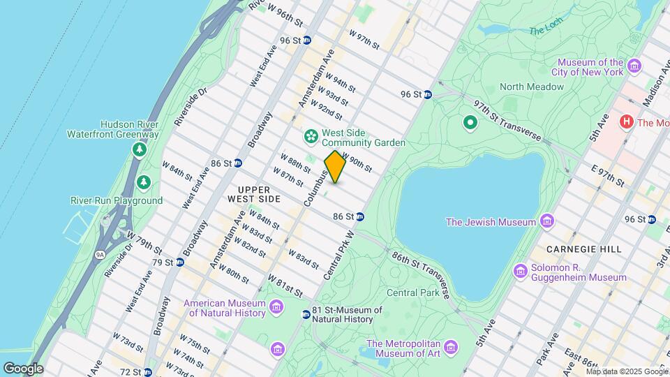 50 W 88TH St Map and Location Details