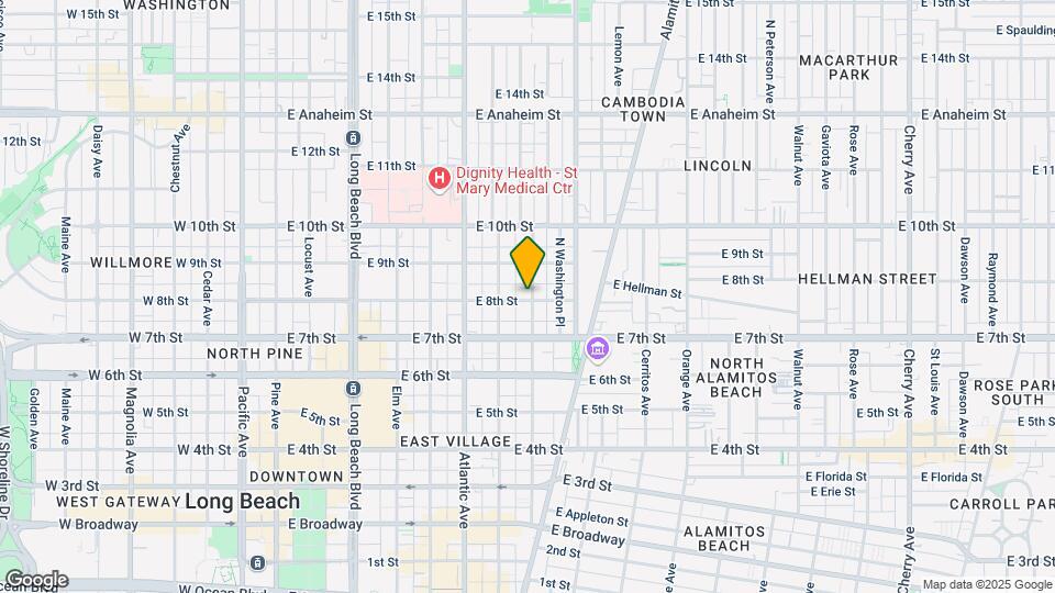 801 Olive Ave Mapa y Detalles de la Ubicación