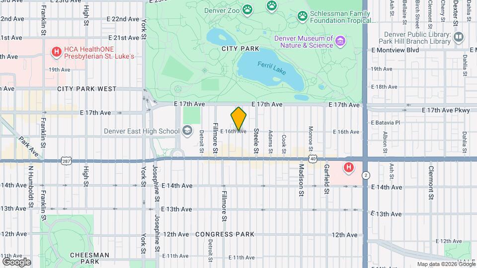 1587 St Paul St Map and Location Details