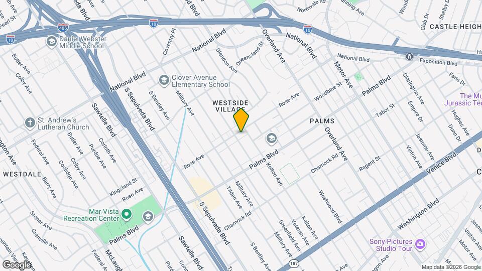 10914 Rose Ave Mapa y Detalles de la Ubicación
