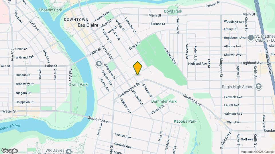 1105 S Dewey St Map and Location Details