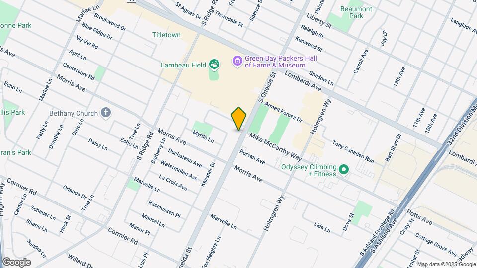 2032 S Oneida St Map and Location Details