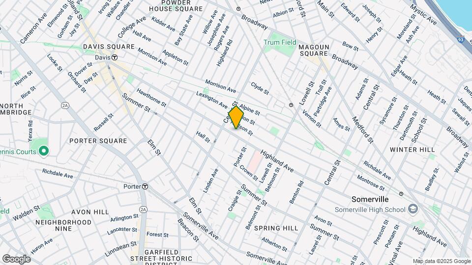 271 Highland Ave, Unit 1 Map and Location Details