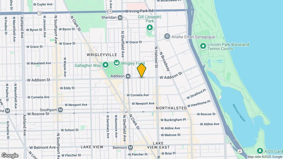 857 W Addison St Mapa y Detalles de la Ubicación