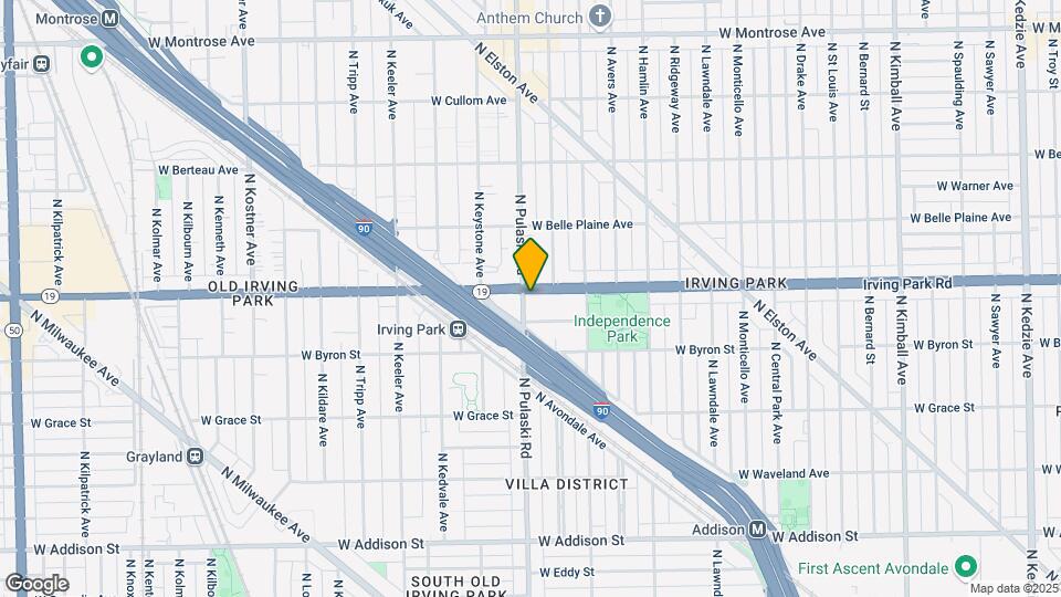 3957 W Irving Park Rd Map and Location Details
