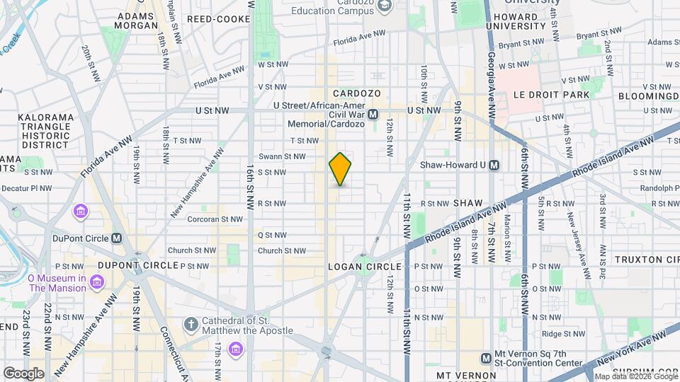 1336 Riggs St NW Map and Location Details