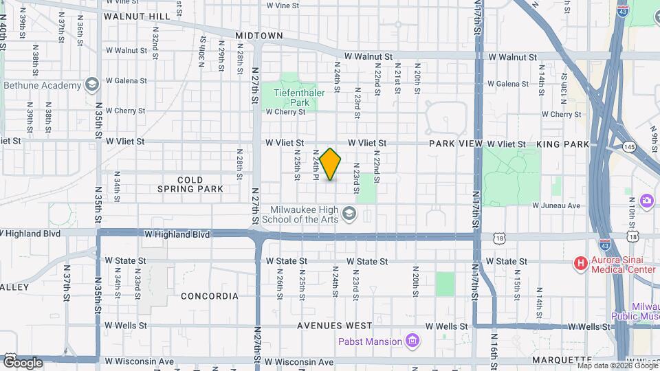 1237 N 24th St Map and Location Details