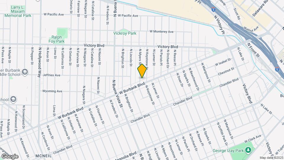 1112 N Myers St Map and Location Details