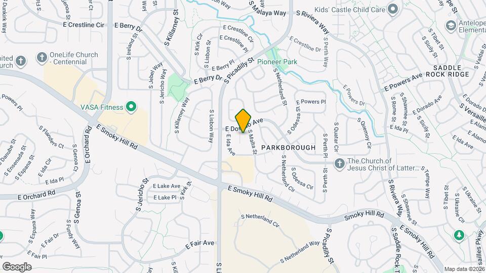 5842 S Malaya Ct Map and Location Details