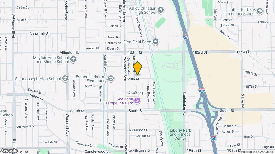 10751 Andy St Map and Location Details