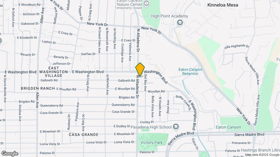 1290 N Altadena Dr Map and Location Details