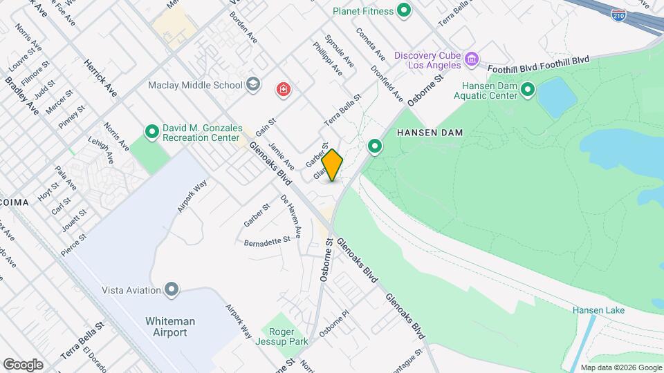 10839 Fellows Ave Map and Location Details