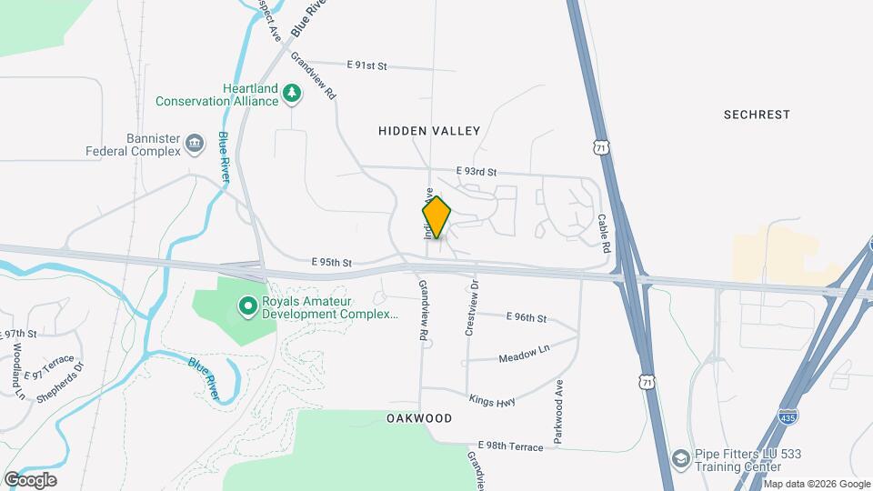 9416 Bales Ave, Unit B Map and Location Details