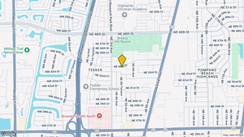420 NE 44th St Map and Location Details