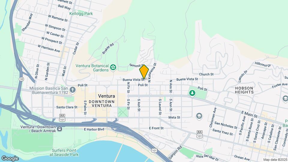 844-850 Buena Vista St Mapa y Detalles de la Ubicación