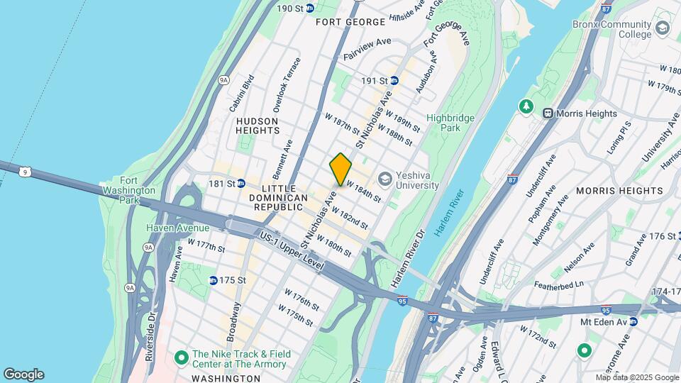 1460 Saint Nicholas Ave Mapa y Detalles de la Ubicación