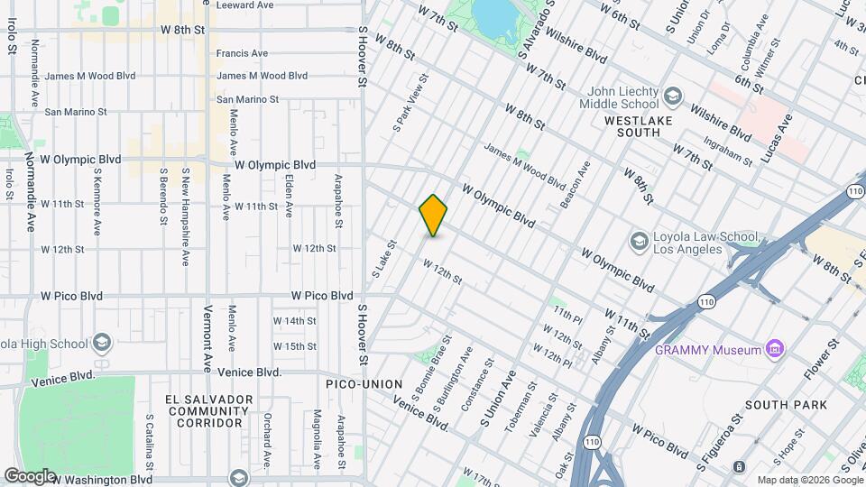 1136 S Alvarado St, Unit 1.5 Mapa y Detalles de la Ubicación