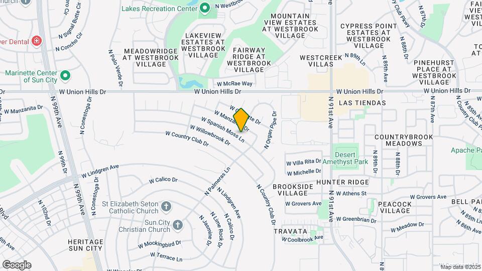 9514 W Spanish Moss Ln Mapa y Detalles de la Ubicación