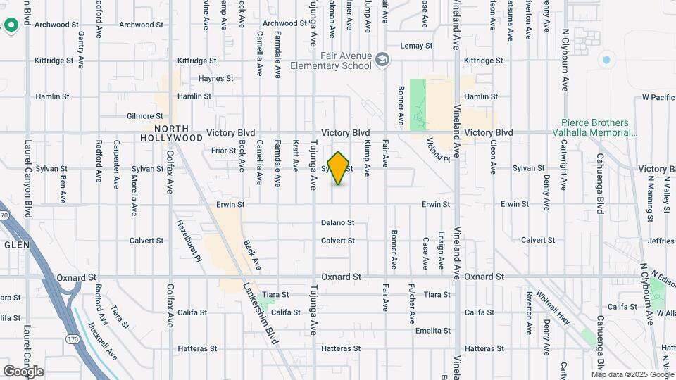 6222 Bakman Ave Map and Location Details