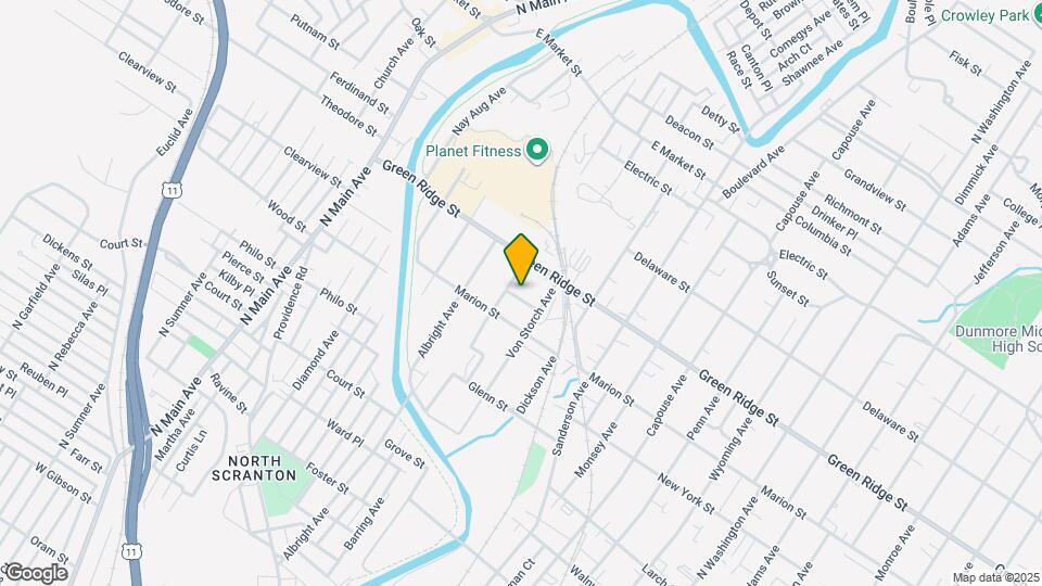 409 Honesdale St Map and Location Details