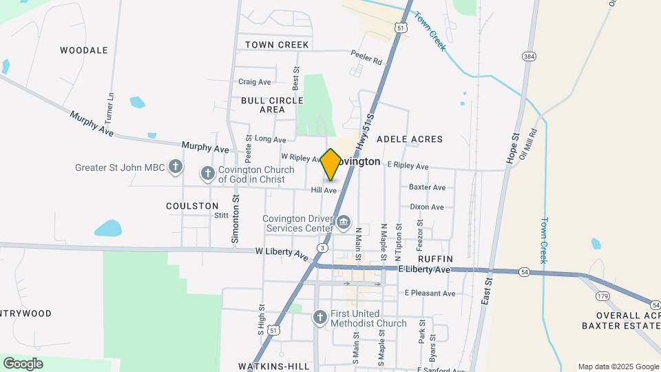 318 Hill Ave Map and Location Details