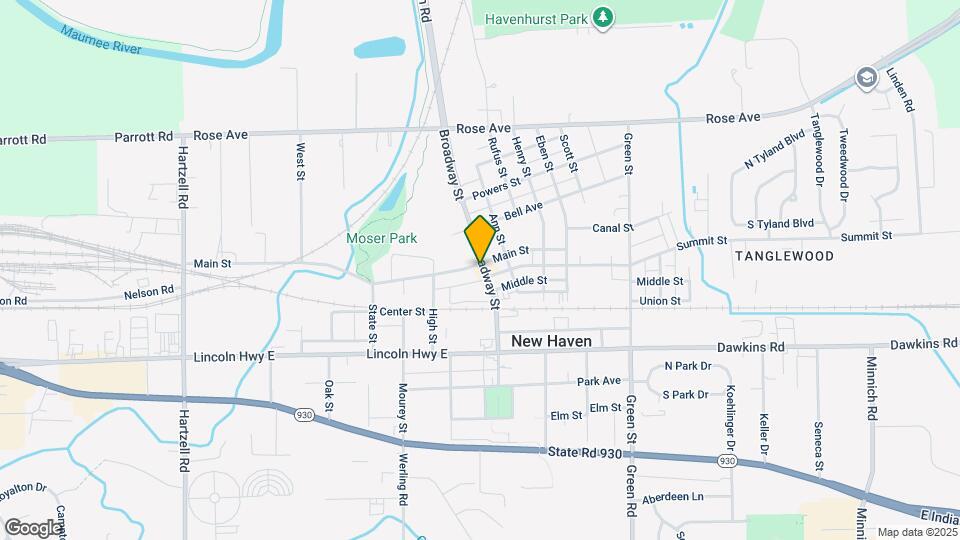 504 Broadway St, Unit B Map and Location Details