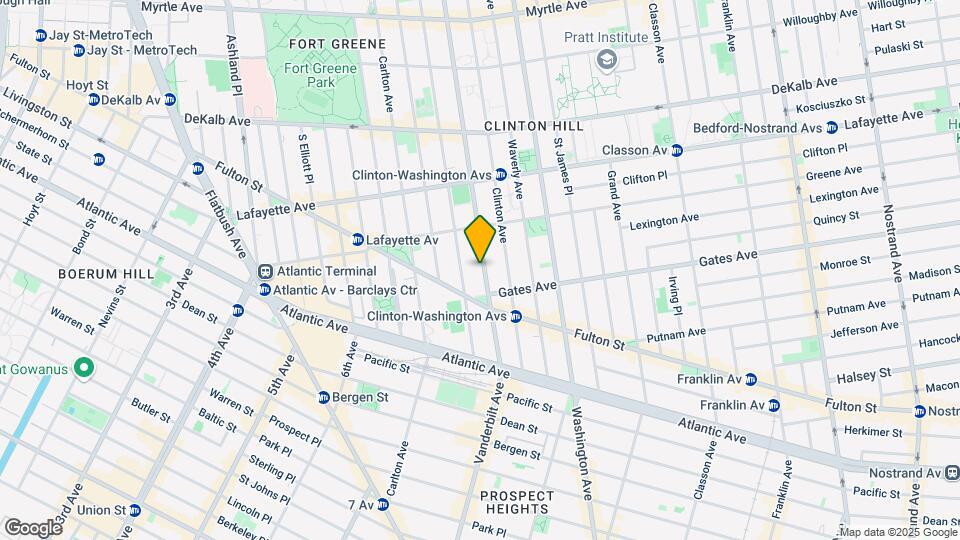416 Vanderbilt Ave Map and Location Details