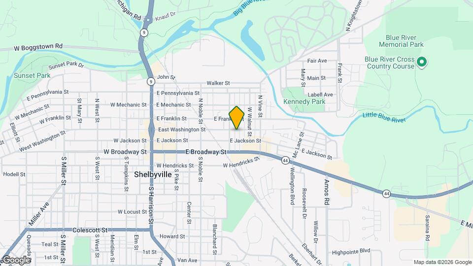 317 East Washington St Map and Location Details