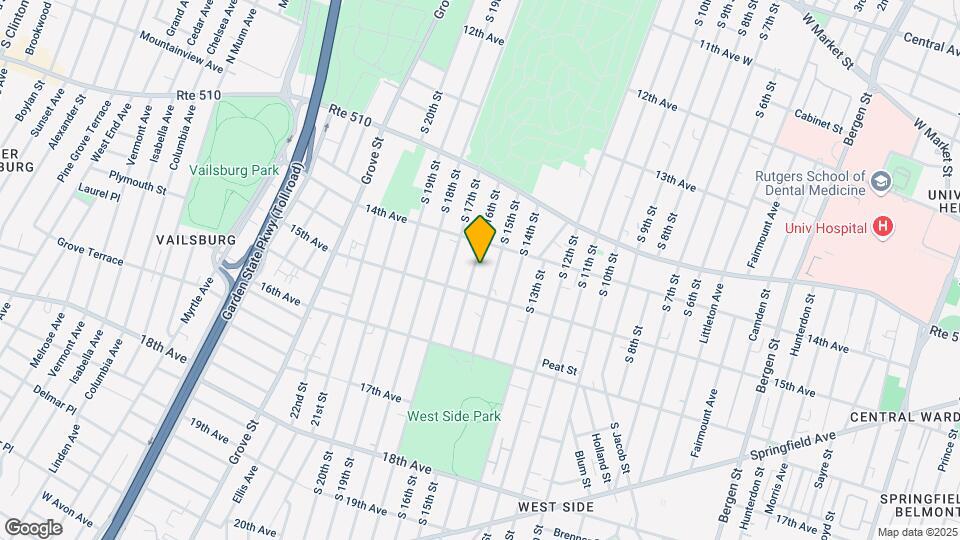 478 S 16th St Map and Location Details