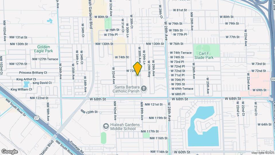 7109 W 30th Ct Map and Location Details