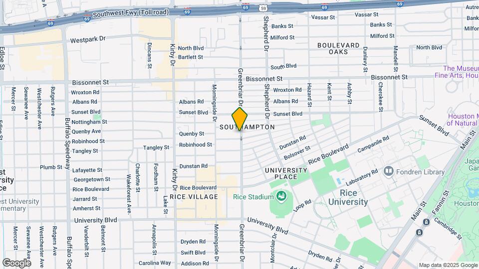 2302 Robinhood St Map and Location Details