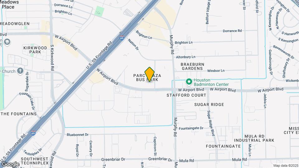 11101 W Airport Blvd Map and Location Details