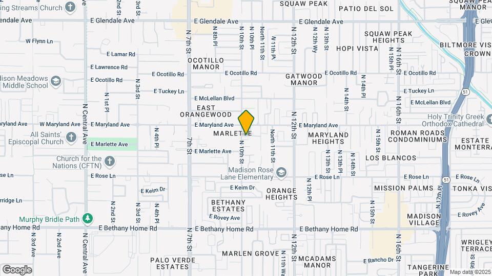 10th Street Palms Apartments Mapa y Detalles de la Ubicación