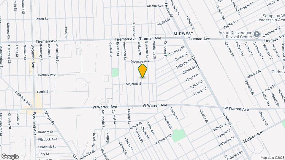 7424 Wykes St Map and Location Details