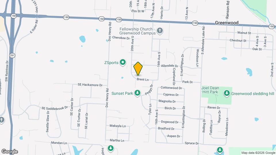 1902 Brent Ln Map and Location Details