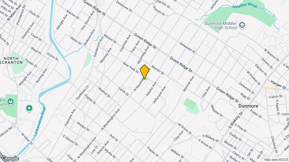 1380 N Washington Ave Map and Location Details