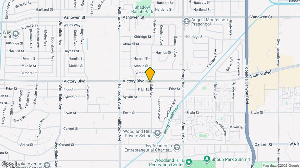 22602 Victory Blvd Mapa y Detalles de la Ubicación