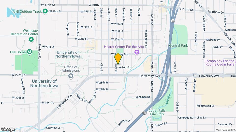 2522 Iowa St Map and Location Details
