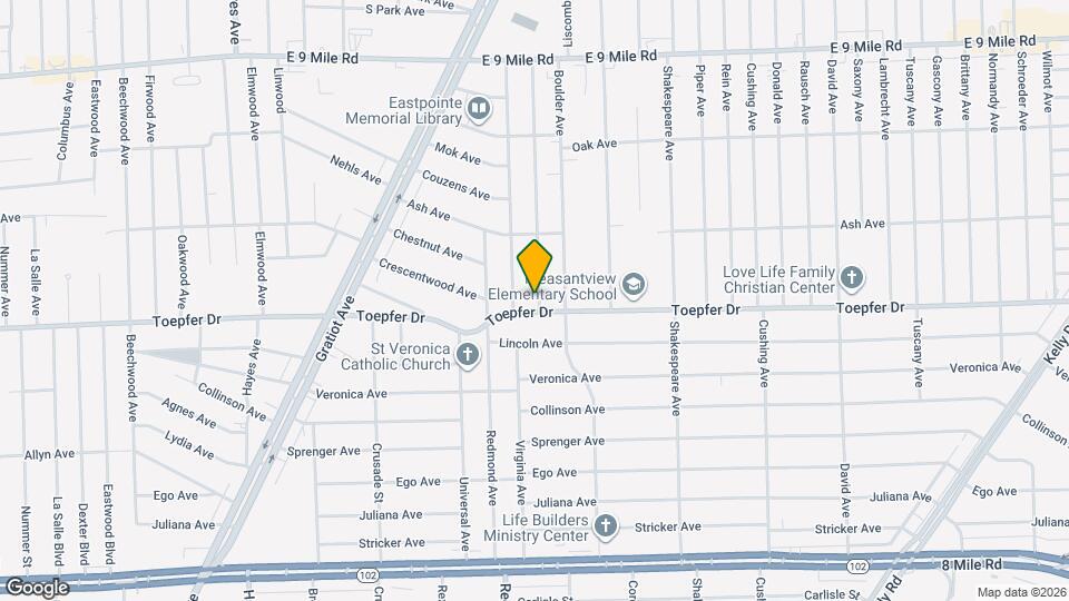 21715 Nevada Ave Map and Location Details