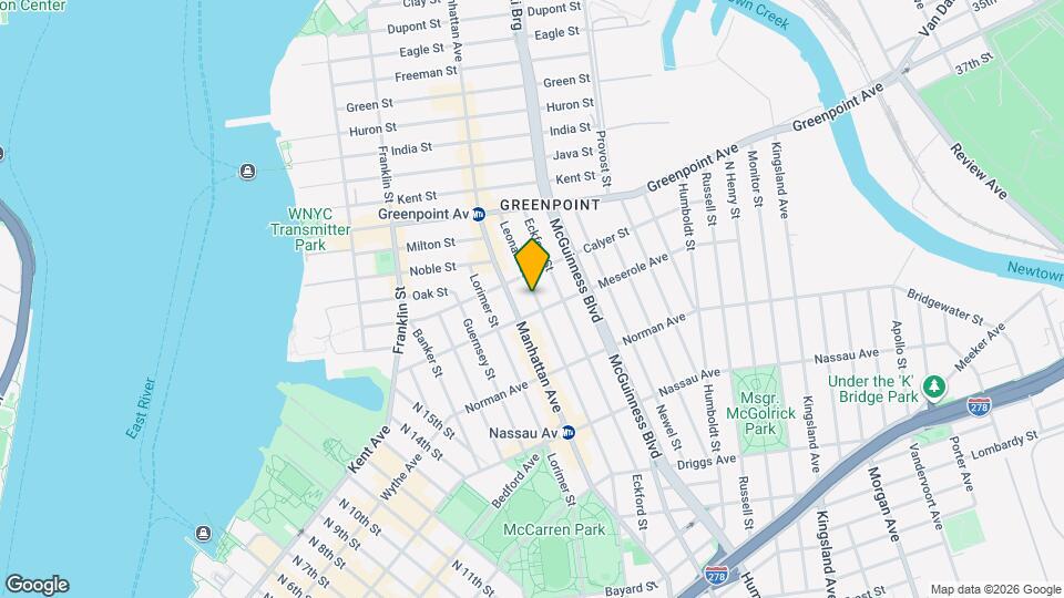 677 Leonard St, Unit 2 Mapa y Detalles de la Ubicación