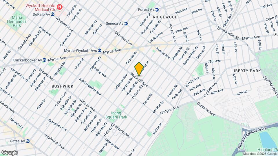 959 Wyckoff Ave Mapa y Detalles de la Ubicación