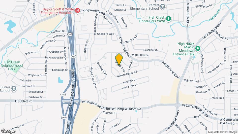 4951 Shady Oak Trail Map and Location Details