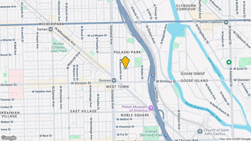 1248 N Greenview Ave, Unit M00B Map and Location Details