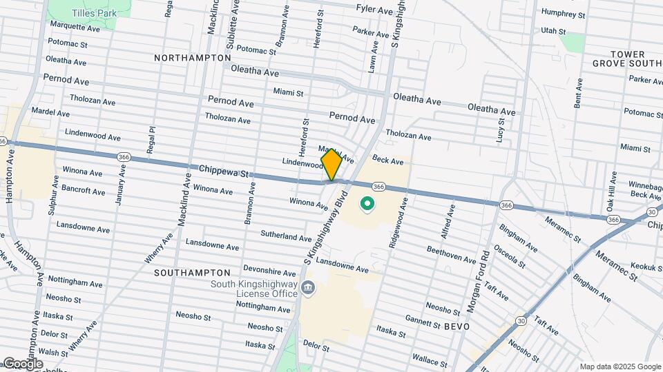 4920-4924 Chippewa St Mapa y Detalles de la Ubicación