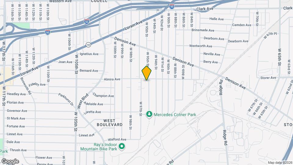 3376 W 95th St Map and Location Details