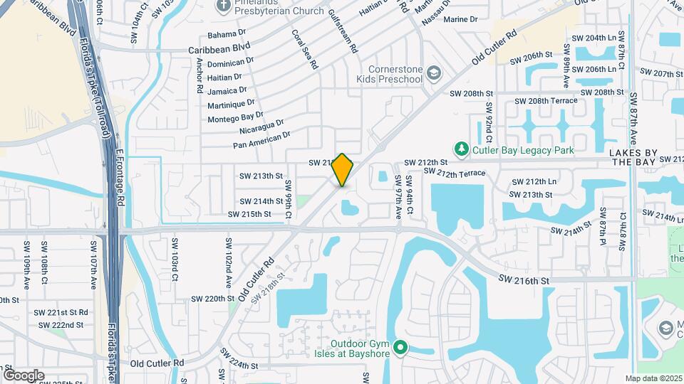 9749 SW 213th Terrace Map and Location Details